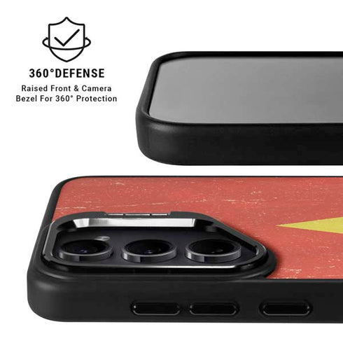 Vietnam Flag Distressed Galaxy S25 Ultra Kickstand Case